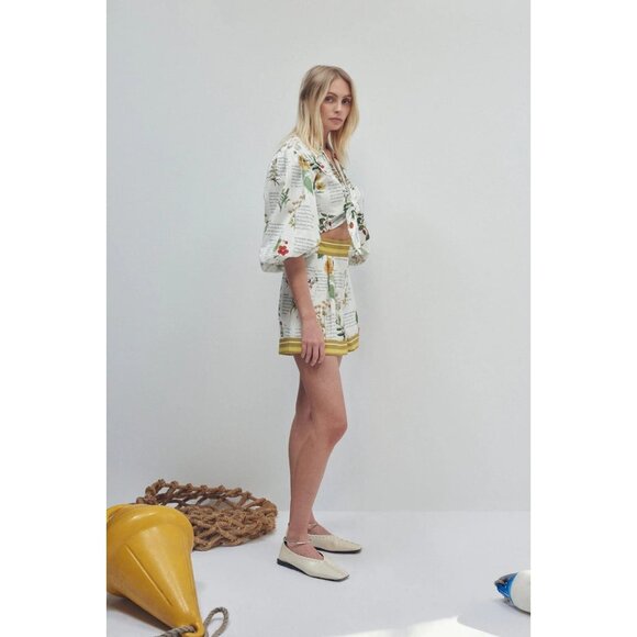 Alemais Rosie Multi Botanical Shorts AU6 US2 - Picture 4 of 14